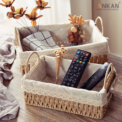 Giỏ Cói Vintage Có Quai – Đựng Đồ, Đi Picnic, Decor Nhà Cửa