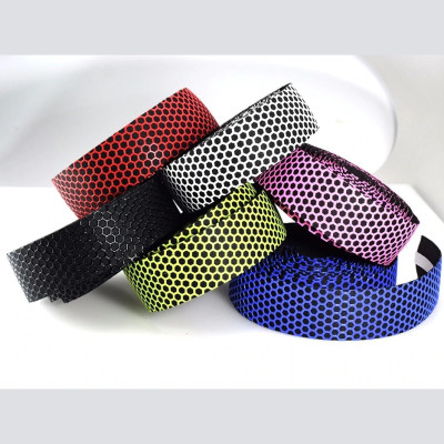 Bộ 2 Ruy Băng Quấn Silicon Ghi Đông Tay Cầm Chống Trơn Trượt Cho Xe Đạp Đua Thể Thao Đường Trường Thiết Kế Ba Chiều Tổ Ong Siêu Nhẹ Thoáng Khí Hút Mồ Hôi Cao Cấp Mai Lee