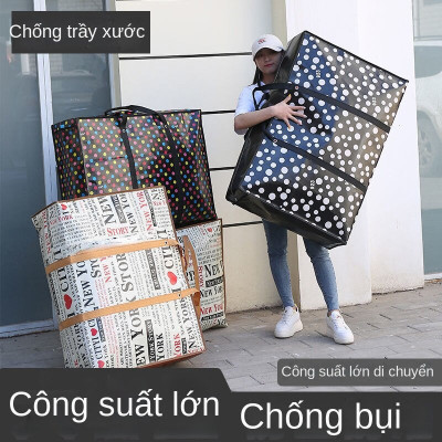 Túi bạt -Túi dứa bỏ hành lý -Túi đựng đồ chăn quần áo có dây kéo kích thước  lớn 70 x 55 x 26cm siêu bền , rất tiện dụng cho mọi gia đình 