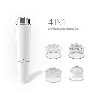 Máy massage mặt cầm tay 4 đầu giá sỉ bán buôn, bút mát xa mắt hàng loại I (có sẵn hàng) (Xả Kho) (Giao Hỏa Tốc) (Hàng Nhập Khẩu) (Đã Tặng Kèm Pin 2A)