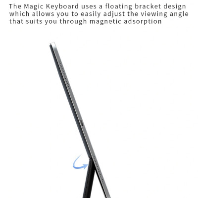 Bao bàn phím Wiwu Magic Keyboard MK109 cho Ipad  10.9", 11", 12.9" có cảm ứng nguồn hiển thị pin thời gian thực, tích hợp nam châm - Hàng chính hãng