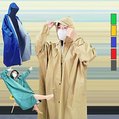 Áo Mưa Bít Cá Dây kéo+ Có nút 1m2 -HÀNG TỐT, DÀY giúp giữ ấm khi đi mưa,vải da cá siêu bền .Nhiều màu, hàng đặt gia công