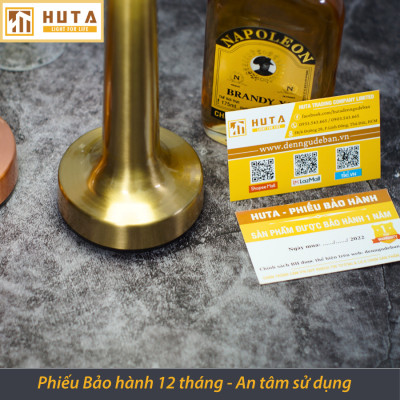 Đèn Bàn Led Quầy Bar HUTA RESTA Cảm Ứng Pin Sạc Điều Chỉnh Ánh Sáng Trang Trí Nhà Hàng Quán Cà Phê Lounge Sự Kiện