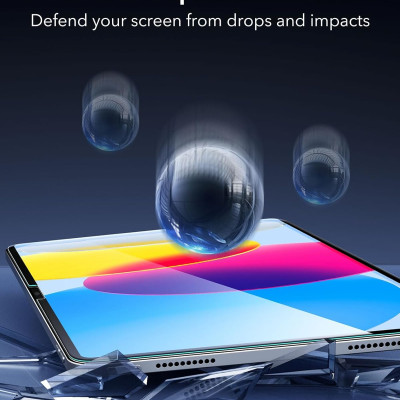 Kính cường lực dán màn hình cho iPad Gen 11 / iPad Gen 10 2025/2022 ESR Tempered Glass Screen Protector - Hàng Chính Hãng