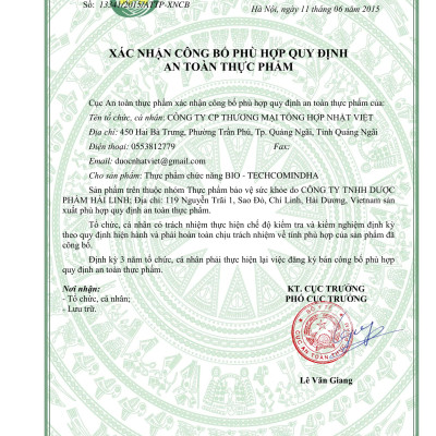  Thực phẩm chức năng - Men vi sinh - Bio - Techcomin DHA