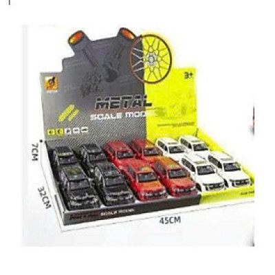 3261D Mô hình xe ô tô kim loại pull-back - bộ 12 chiếc (KT 15x6.4x5.8cm)