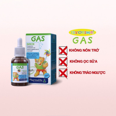 Pharmalife Fitobimbi GAS giảm nôn trớ, đầy hơi ở trẻ, Lọ nhỏ giọt 30ml