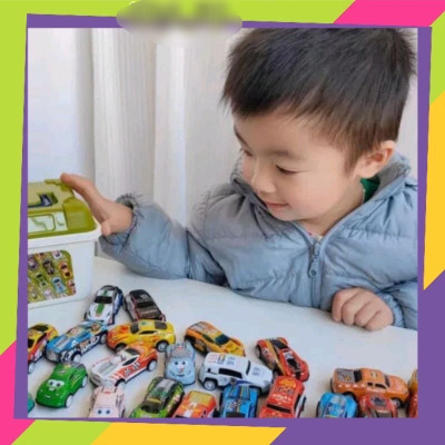 Thùng đồ chơi 30 xe ô tô nhiều màu sắc , nhiều loại