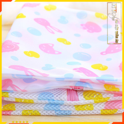 Bộ 5 túi giặt quần áo-HT SYS-Bộ 5 túi giặt đồ lót, tất, bảo vệ quần áo họa tiết đẹp