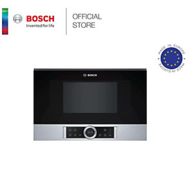 Lò Vi Sóng Âm Tủ Bosch BFL634GS1B Series 8, Dung Tích 21L, Công Suất 900W, Điều Khiển Cảm Ứng, Nhập Đức, Bh 12 Tháng, Hàng Chính Hãng