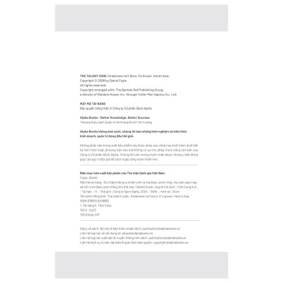 Mật Mã Tài Năng (Tái Bản 2024)