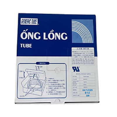Ống lồng GenericTube LM-TU332N (3.2mm, 100m/cái) - Hàng chính hãng - Dùng cho máy in ống lồng đầu cốt