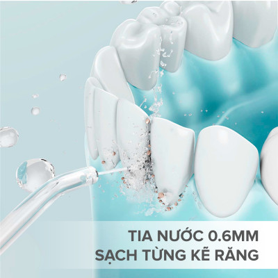Máy tăm nước cầm tay Maxcare UltraSonic Max456P Phun xoay 360 độ, Nhỏ gọn, Chống nước IPX7, Dung tích 160ml