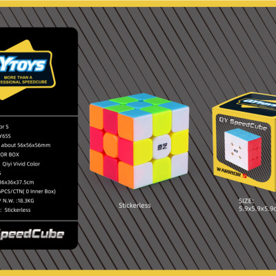 QYToys – EQY655 Khối Rubik Warrior S 3x3, Đồ chơi Rubik Phát Triển Tư Duy, Sáng Tạo