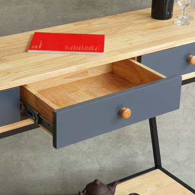 Bàn trang trí console có ngăn kéo chân sắt Juno Sofa CSTCT062 120x30x85 cm nhiều màu lựa chọn 