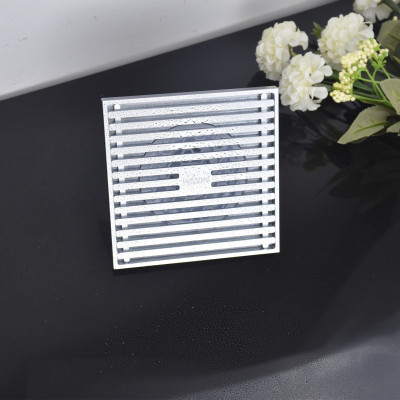 Ga thoát sàn ngăn mùi đồng mạ crom sáng bóng chống ăn mòn tốt Hiwin FD-4852H bề mặt 120x120