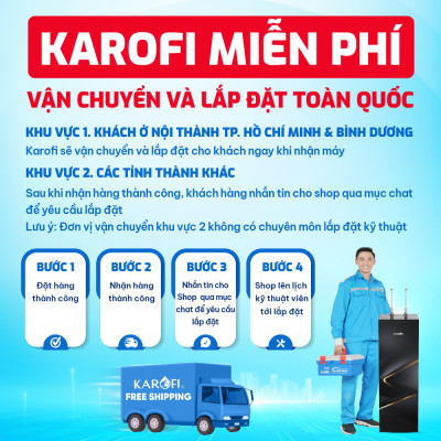 Máy lọc nước 10 lõi SMAX Karofi ERO100V - Hàng chính hãng