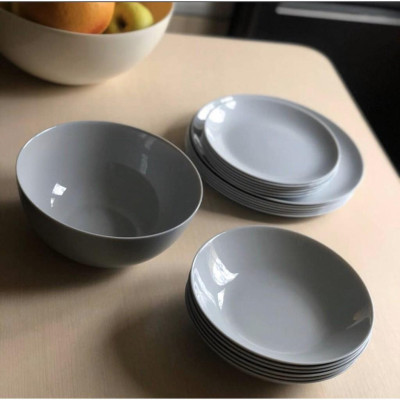 Đĩa (dĩa) thủy tinh nông lòng Luminarc Diwali Granit 25cm P0870 | Hàng chính hãng