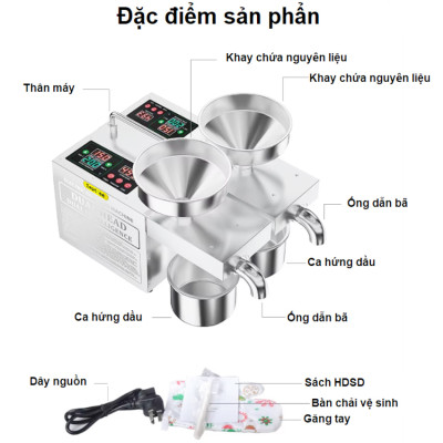 Máy ép dầu ăn thực vật 2 đầu ép kép đa năng dùng cho kinh doanh và gia đình - Bán chuyên nghiệp. Thương hiệu Mỹ cao cấp Septree - B02S Plus. HÀNG CHÍNH HÃNG