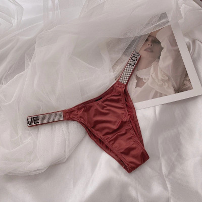 QUẦN SEXY THUN LẠNH DÂY ĐÍNH ĐÁ LOVE 1906