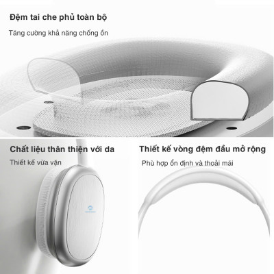 Headphone tai nghe bluetooth không dây chụp tai Rockspace O5 có mic hàng chính hãng BH 1 năm