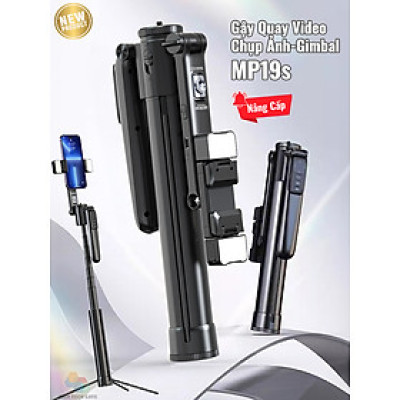 Gậy quay video MP19s thông minh,chụp ảnh, livestream, kim loại bền bỉ, gimbal 360 dõi theo, nâng cấp, hàng chính hãng