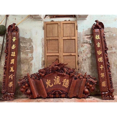 Hoành Phi Câu Đối Gỗ Gụ