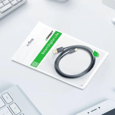 Ugreen UG30159US141TK 1M màu đen Dây USB 2.0 sang Type-C truyền dữ liệu và sạc - HÀNG CHÍNH HÃNG