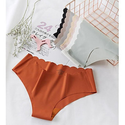 Combo 5 quần lót đúc su không đường may viền sóng QS41 (giao màu ngẫu nhiên)