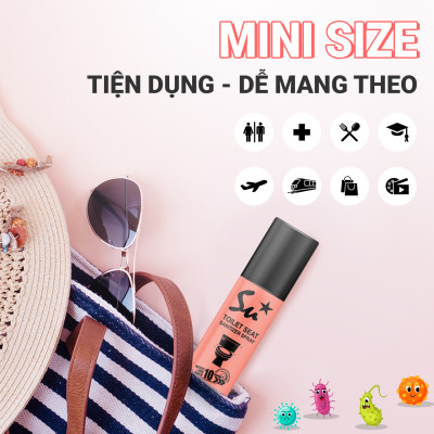 Combo 2 chai Xịt khử khuẩn bệ ngồi bồn cầu Su Star hương bách hoa loại bỏ 99.999% vi khuẩn trong 10s 50ml