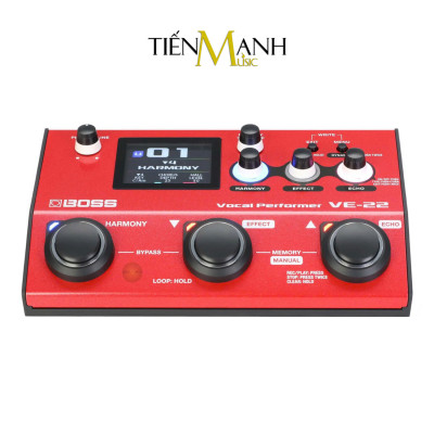 Bàn Đạp Phơ Bộ Hiệu Ứng Vocal Harmonist Boss VE22 - Tạo Tiếng Bè, Vang Vọng Và Chỉnh Tone, Giọng Cho Ca Sĩ VE-22