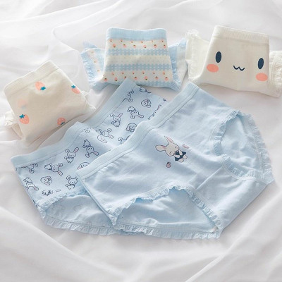 Quần Lót Nữ Cotton Mềm Mịn Họa Tiết Kute Ngang Eo Thời Trang Dễ Thương WL75