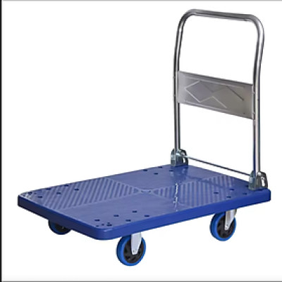 Xe đẩy hàng 4 bánh gấp gọn bánh chống ồn sàn kim loại bền bỉ