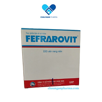 Bổ máu bổ sắt FEFRAROVIT Phúc Vinh Hộp 100 viên