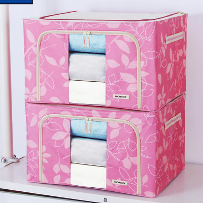 Túi vải đựng quần áo chăn màn khung sắt gấp gọn cỡ đại 66L - Túi vải đựng đồ đa năng chống thấm nhiều mẫu mã, họa tiết cao cấp - Hàng chính hãng D Danido