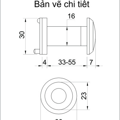 Ống nhòm cửa Kibath, KB-V001
