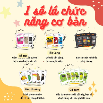 Trò Chơi Boardgames Mèo Nổ (Dành Cho Người Lớn) - Giao Màu Ngẫu Nhiên