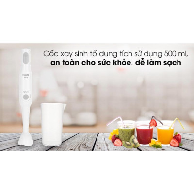 Máy Xay Sinh Tố Cầm Tay Philips HR2531 - Công Nghệ Xay Promix 650W - Hàng Chính Hãng