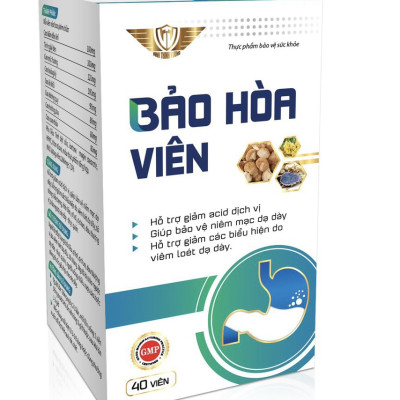 Bảo Hoà Viên Vinh Thịnh Vượng VV, hộp 40v, hỗ trợ giảm đau dạ dày, trào ngược