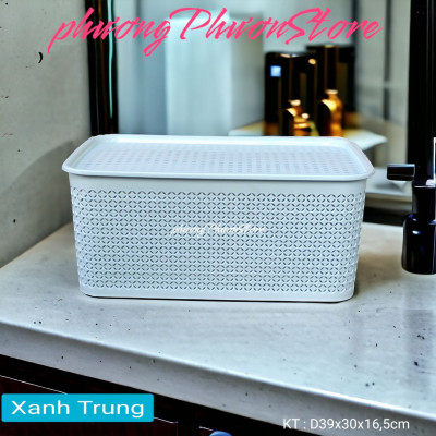 ( HÀNG CAO CẤP ) COMBO BỘ GIỎ CÓ NẮP ĐẬY NHIỀU SIZE & MÀU ĐẸP BỘ RỔ GIỎ CÓ NẮP ĐẬY PHONG CÁCH HÀN QUỐC & NHẬT BẢN TUYỆT ĐẸP (MH 37&38)