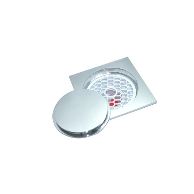 Ga Thoát Sàn chống mùi bằng đồng nắp tròn Hiwin FD-1119H