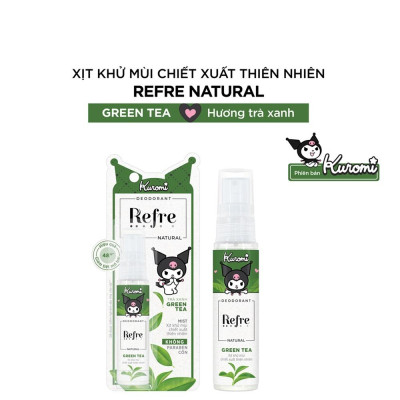 Xịt Khử Mùi Refre Natural 30ml - Hương Trà Xanh