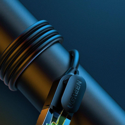 Ugreen UG80415NW149TK 1M 10Gbps màu đen cáp mạng CAT7 siêu mỏng nhỏ 0.38mm - HÀNG CHÍNH HÃNG