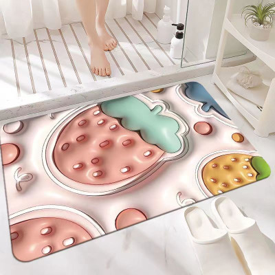 Thảm Lau Chùi Chân Silicone 3D Chống Trượt Thấm Hút Tốt In Họa Tiết Hoạt Hình Dễ Thương Trang Trí Nhà Cửa -  HÀNG CHÍNH HÃNG MINIIN