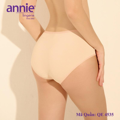 Quần lót nữ trơn thun lạnh, lưng cao signature annie 4535 ôm sát cơ thể, không cộm, cấn, trẻ trung, mềm mịn, thoáng mát