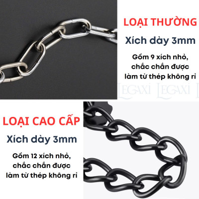 Chốt cửa dây xích, gài cửa chống trộm, khóa gài chặn cửa inox nhà ở, chung cư, phòng ngủ Legaxi