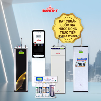 Máy Lọc Nước Nóng Thông Minh ROBOT CLASSY PRO 339GHKQ-UR 9 Cấp Lọc Công Nghệ Làm Nóng Thông Minh - Hàng Chính Hãng