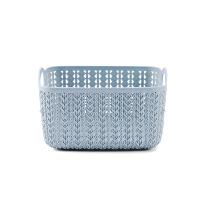 Giỏ nhựa Cobi Home đựng đồ đa năng giả đan hình chữ nhật cao cấp