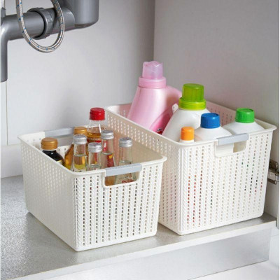 Giỏ, sọt, rổ đựng đồ đa năng có tay cầm thiết kết bắt mắt Giỏ sọt rổ mây đan kiểu dáng màu sắc phong cách hàn quốc có nhiều size có nắp đậy và không có nắp đậy cao cấp