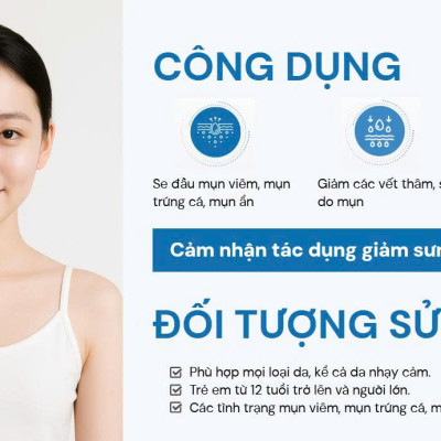 Gel chấm mụn giảm mụn giảm thâm mụn làm khô cồi mụn nhanh 12H Oribe Spot Clear Derma Calm 12H